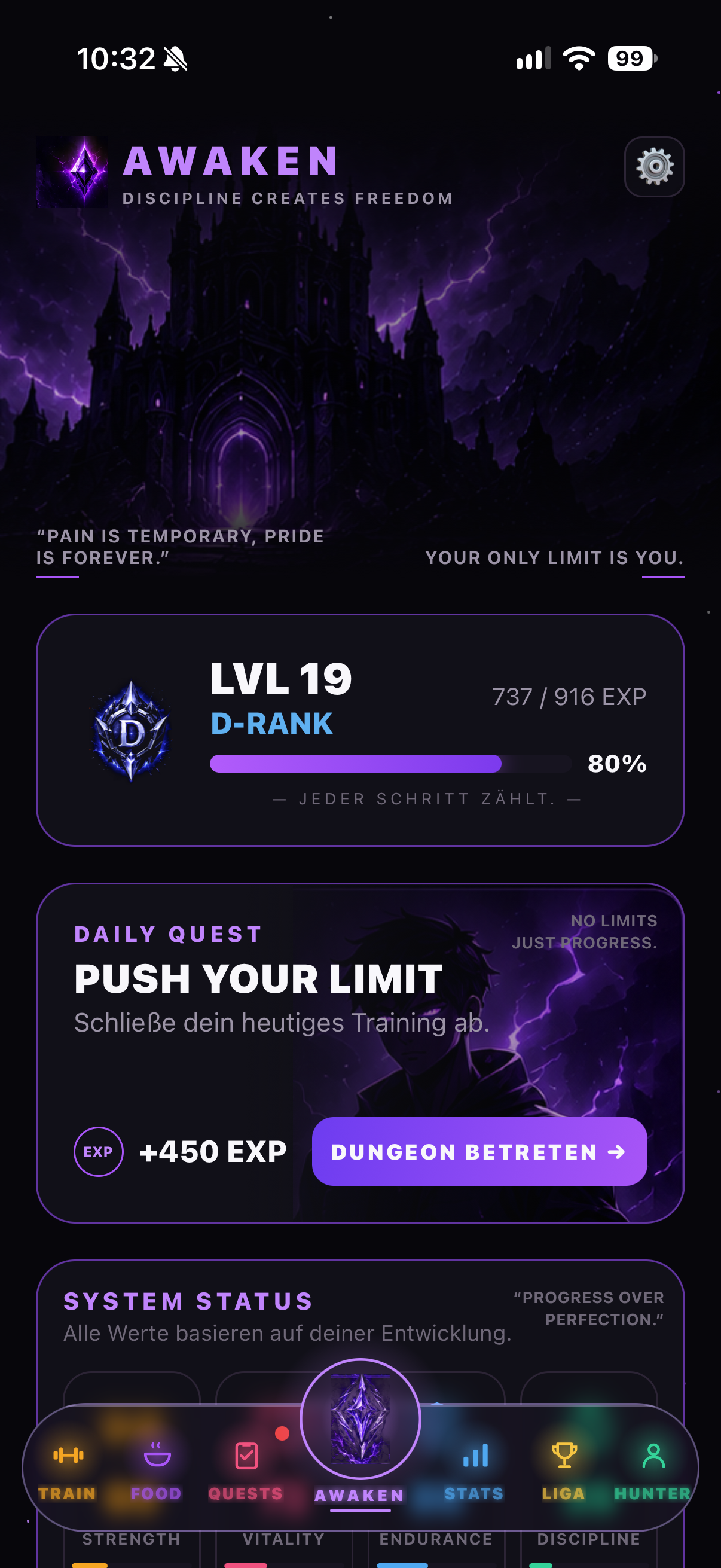 Awaken – Fitness screenshot 1